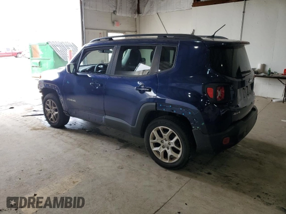 2017 Jeep Renegade Latitude with VIN ZACCJBBB2HPG45310, listed as a Copart auction lot 55949625 with 107,609 mi miles and Salvage title. Bid and sale history available at DreamBid. Image 2.