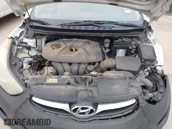 2013 Hyundai Elantra GLS with VIN 5NPDH4AE3DH343521, listed as a IAAI auction lot 42324704 with Not provided miles and . Bid and sale history available at DreamBid. Image 10.