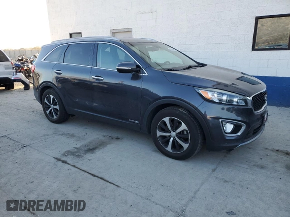 2016 Kia Sorento EX with VIN 5XYPHDA54GG111843, listed as a Copart auction lot 83006394 with 116,421 mi miles and Salvage Title. Bid and sale history available at carsss.com. Image 4.
