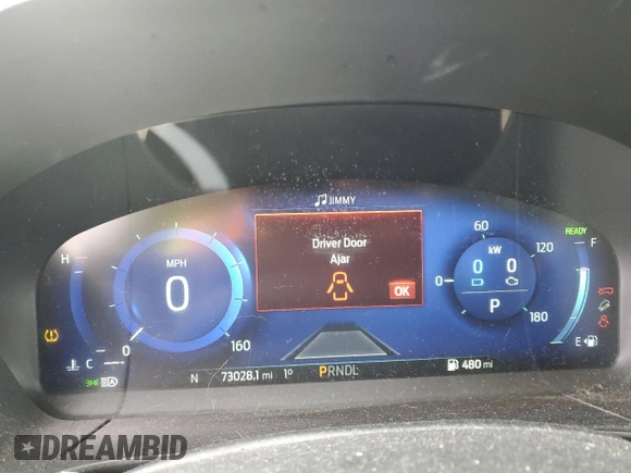 2020 Ford Escape SE Sport Hybrid with VIN 1FMCU9BZ7LUB77042, listed as a Copart auction lot 44685315 with 73,028 mi miles and Salvage Title. Bid and sale history available at DreamBid. Image 9.