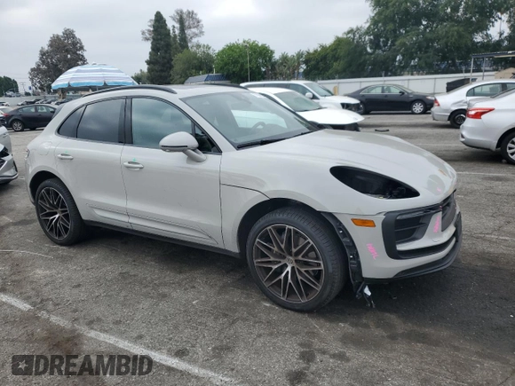 2024 Porsche Macan with VIN WP1AA2A59RLB18288, listed as a Copart auction lot 57804455 with 7,480 mi miles and Salvage title. Bid and sale history available at DreamBid. Image 4.