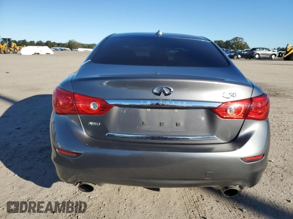 2017 Infiniti Q50 2.0t Sport with VIN JN1CV7AR8HM681391, listed as a Copart auction lot 81576354 with 136,386 mi miles and Salvage Title. Bid and sale history available at carsss.com. Image 6.
