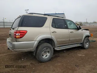 2003 Toyota Sequoia SR5 with VIN 5TDZT34A13S198804, listed as a Copart auction lot 53905185 with 250,067 mi miles and Salvage Title. Bid and sale history available at carsss.com. Image 3.