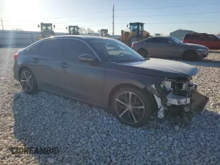 2024 Honda Civic Sedan Touring with VIN 2HGFE1F93RH339708, listed as a Copart auction lot 48788245 with 25,094 mi miles and Salvage Title. Bid and sale history available at carsss.com. Image 4.