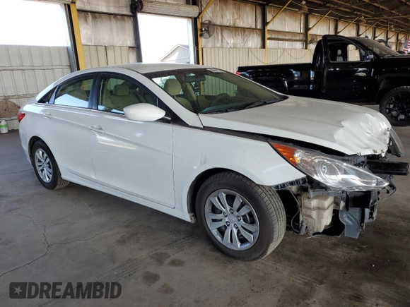 2011 Hyundai Sonata GLS with VIN 5NPEB4AC0BH051844, listed as a Copart auction lot 53667575 with 153,541 mi miles and Salvage Title. Bid and sale history available at DreamBid. Image 4.