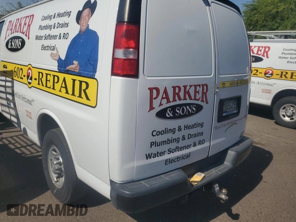 2017 Chevrolet Express Cargo with VIN 1GCWGAFF5H1313994, listed as a IAAI auction lot 42613462 with 163,743 mi miles and . Bid and sale history available at DreamBid. Image 28.