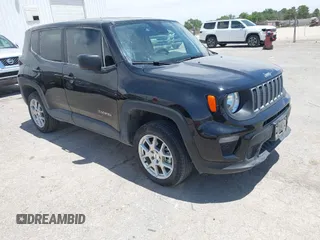 2023 Jeep Renegade Latitude z VIN ZACNJDB17PPP70052, wystawiony jako IAAI lot #42223663 z przebiegiem 27 606 mil mil oraz . Historia ofert i sprzedaży dostępna na DreamBid. Obrazek 1.