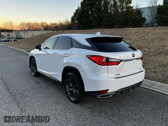 2020 Lexus RX 350 F Sport with VIN 2T2SZMDA1LC238387, listed as a Copart auction lot 50836324 with 18,574 mi miles and . Bid and sale history available at DreamBid. Image 3.