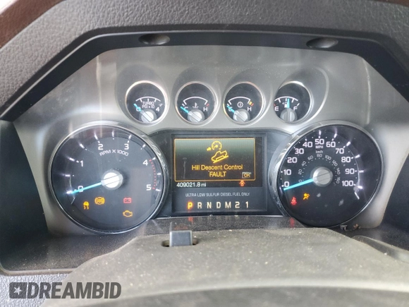 2011 Ford F-350 XL with VIN 1FT8W3BT8BEC22964, listed as a Copart auction lot 41639425 with 409,021 mi miles and Salvage Title. Bid and sale history available at DreamBid. Image 9.