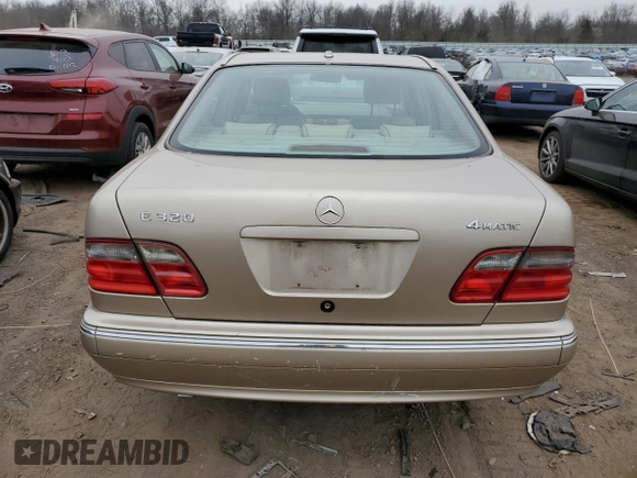 2002 Mercedes-Benz E-Class with VIN WDBJF82J52X062915, listed as a Copart auction lot 48284604 with 150,227 mi miles and Salvage Title. Bid and sale history available at carsss.com. Image 6.