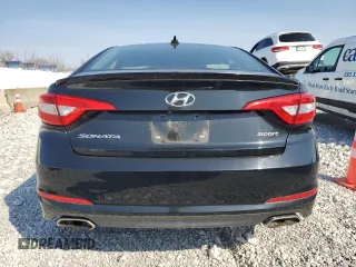 2015 Hyundai Sonata Sport with VIN 5NPE34AF9FH093247, listed as a Copart auction lot 47123355 with 106,105 mi miles and Clean title. Bid and sale history available at DreamBid. Image 6.