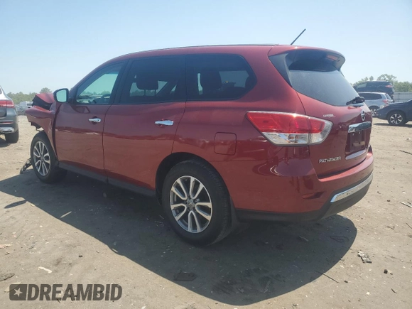 2014 Nissan Pathfinder S with VIN 5N1AR2MM9EC723513, listed as a Copart auction lot 61876695 with 77,712 mi miles and Salvage title. Bid and sale history available at DreamBid. Image 2.