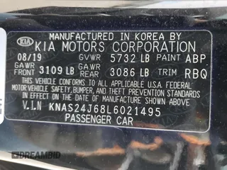 2020 Kia K900 z VIN KNAS24J68L6021495, wystawiony jako Copart lot #89001435 z przebiegiem 27 678 mil mil oraz Szkoda całkowita • Salvage title. Historia ofert i sprzedaży dostępna na DreamBid. Obrazek 12.