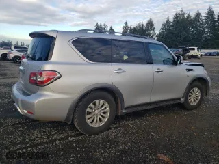 2017 Nissan Armada SV with VIN JN8AY2NC5H9506138, listed as a Copart auction lot 83483064 with 127,638 mi miles and Salvage Title. Bid and sale history available at carsss.com. Image 3.