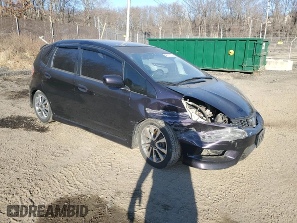 2013 Honda Fit Sport with VIN JHMGE8H56DC029150, listed as a Copart auction lot 49711185 with 131,140 mi miles and Salvage Title. Bid and sale history available at carsss.com. Image 4.