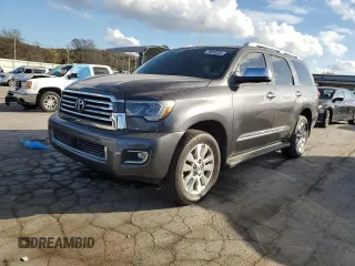 2019 Toyota Sequoia Platinum with VIN 5TDDY5G12KS171824, listed as a Copart auction lot 78034084 with 58,986 mi miles and Salvage Title. Bid and sale history available at carsss.com. Image 1.