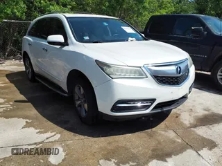 2014 Acura MDX with VIN 5FRYD4H23EB006953, listed as a IAAI auction lot 42037434 with 167,334 mi miles. Bid and sale history available at carsss.com. Image 1.