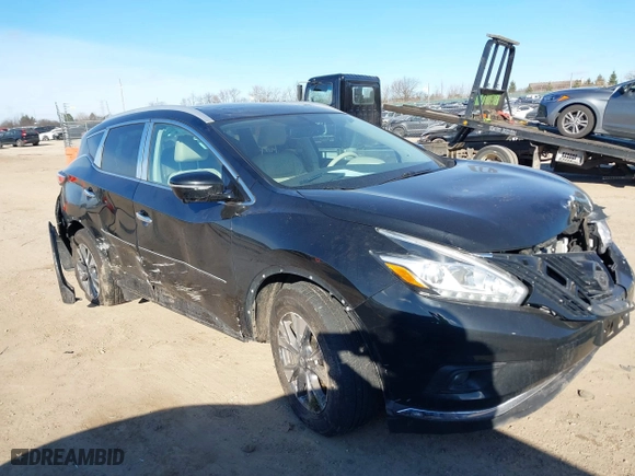 2015 Nissan Murano S with VIN 5N1AZ2MH7FN230762, listed as a IAAI auction lot 41011815 with 98,331 mi miles. Bid and sale history available at carsss.com. Image 1.