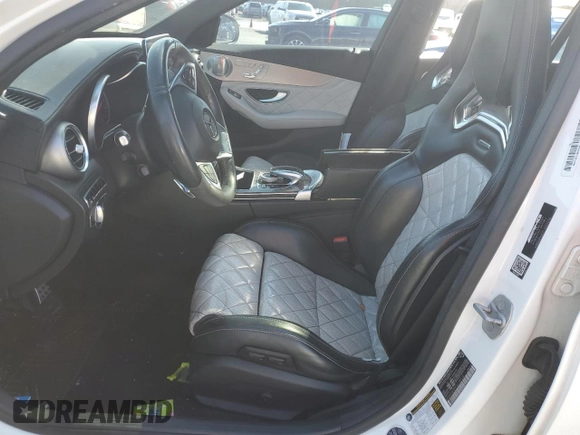 2016 Mercedes-Benz C 63 S AMG with VIN 55SWF8HB9GU130172, listed as a Copart auction lot 46509785 with Not provided miles and Salvage title. Bid and sale history available at DreamBid. Image 7.