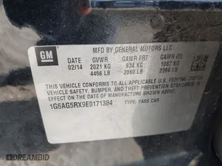 2014 Cadillac ATS Standard AWD with VIN 1G6AG5RX9E0171384, listed as a IAAI auction lot 41836571 with 142,848 mi miles. Bid and sale history available at carsss.com. Image 9.
