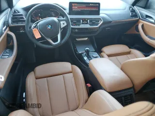 2022 BMW X3 sDrive30i with VIN WBX47DP03NN141698, listed as a Copart auction lot 48747865 with 36,094 mi miles and Non Repairable. Bid and sale history available at DreamBid. Image 8.