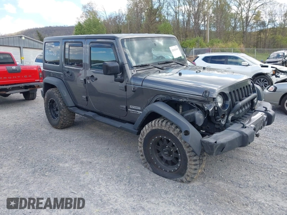 2018 Jeep Wrangler Unlimited Sport S z VIN 1C4HJWDG2JL930461, wystawiony jako IAAI lot #42042644 z przebiegiem 136 530 mil mil oraz . Historia ofert i sprzedaży dostępna na DreamBid. Obrazek 1.