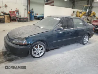 1998 Honda Civic LX with VIN 1HGEJ657XWL038338, listed as a Copart auction lot 88763645 with 176,393 mi miles and Salvage Title. Bid and sale history available at carsss.com. Image 1.