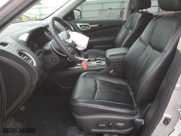 2015 Nissan Pathfinder Platinum with VIN 5N1AR2MM7FC608068, listed as a Copart auction lot 53349734 with 61,597 mi miles and Salvage Title. Bid and sale history available at carsss.com. Image 7.