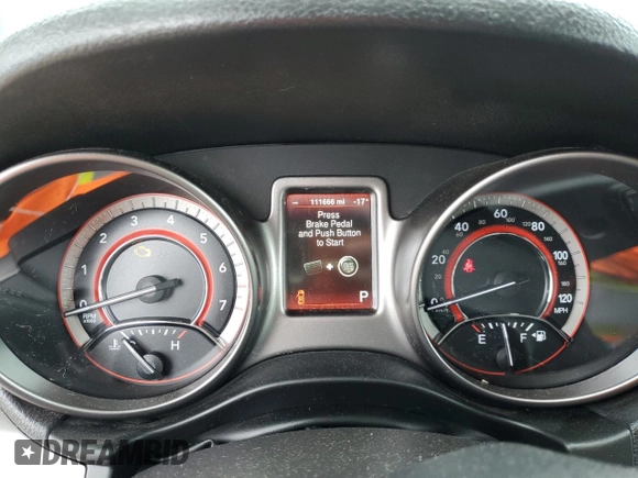 2014 Dodge Journey Crossroad z VIN 3C4PDDGG7ET278613, wystawiony jako Copart lot #57950305 z przebiegiem 111 666 mil mil oraz Czysty tytuł • Clean title. Historia ofert i sprzedaży dostępna na DreamBid. Obrazek 9.