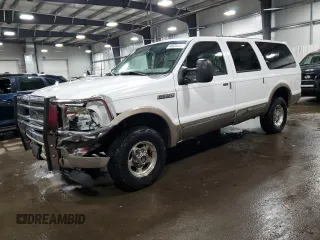 2002 Ford Excursion Limited с VIN 1FMNU43S22EB80551, выставлен на аукционе Copart как лот 44629455 с пробегом 182 013 миль миль и Списание • Salvage title. История ставок и продаж доступна на DreamBid. Изображение 1.