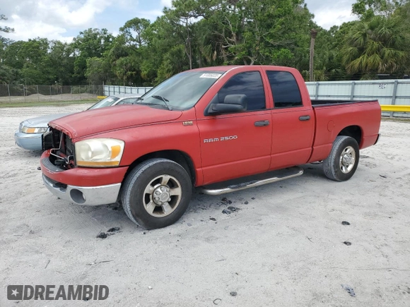 2006 Dodge Ram 2500 SLT with VIN 3D7KR28D86G114954, listed as a Copart auction lot 51006035 with 222,174 mi miles and Clean Title. Bid and sale history available at carsss.com. Image 1.