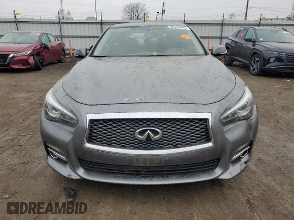 2017 Infiniti Q50 2.0t Premium with VIN JN1CV7AR7HM680684, listed as a Copart auction lot 86705644 with 0 mi miles and Salvage Title. Bid and sale history available at carsss.com. Image 5.