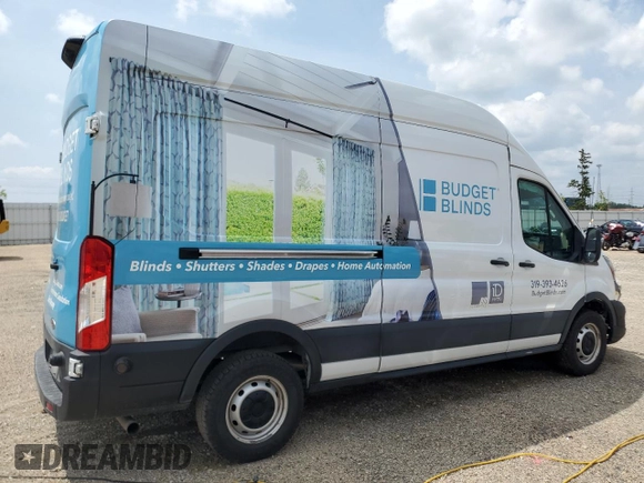 2020 Ford Transit Cargo with VIN 1FTBR1X87LKB58859, listed as a Copart auction lot 61063065 with 111,747 mi miles and Salvage title. Bid and sale history available at DreamBid. Image 3.