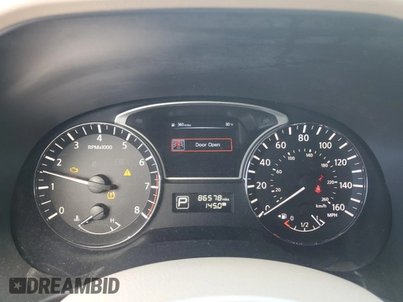 2014 Nissan Pathfinder SL with VIN 5N1AR2MNXEC689039, listed as a Copart auction lot 82457484 with 86,578 mi miles and Salvage Title. Bid and sale history available at DreamBid. Image 9.