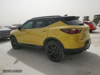 2022 Chevrolet Blazer RS with VIN 3GNKBERS9NS202427, listed as a Copart auction lot 49227585 with 50,021 mi miles and Salvage Title. Bid and sale history available at carsss.com. Image 2.