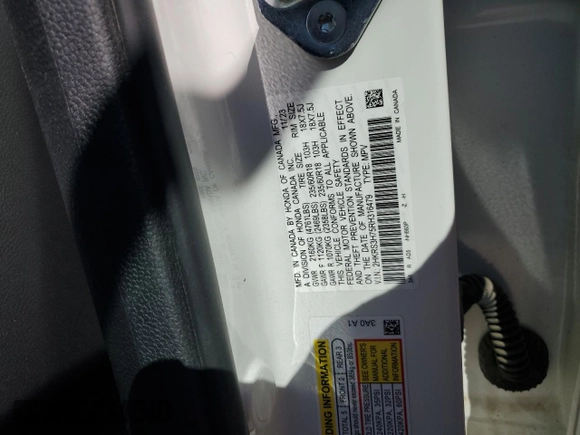 2024 Honda CR-V EX-L with VIN 2HKRS3H75RH316479, listed as a Copart auction lot 48121225 with 26,396 mi miles and Salvage Title. Bid and sale history available at DreamBid. Image 13.