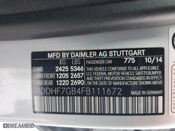 2015 Mercedes-Benz E-Class E 63 AMG S-Model with VIN WDDHF7GB4FB111672, listed as a Copart auction lot 89174025 with 88,641 mi miles and Salvage Title. Bid and sale history available at carsss.com. Image 13.