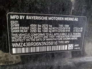 2022 MINI Countryman Oxford Edition z VIN WMZ43BR06N3N35816, wystawiony jako Copart lot #57308515 z przebiegiem 76 623 mil mil oraz Szkoda całkowita • Salvage title. Historia ofert i sprzedaży dostępna na DreamBid. Obrazek 14.