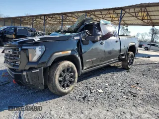 2024 GMC Sierra 2500HD AT4 z VIN 1GT49PEY1RF110483, wystawiony jako Copart lot #41571205 z przebiegiem Nie podano mil oraz Szkoda całkowita • Salvage title. Historia ofert i sprzedaży dostępna na DreamBid. Obrazek 1.