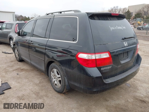 2006 Honda Odyssey EX-L with VIN 5FNRL38716B011262, listed as a IAAI auction lot 41707671 with 183,861 mi miles. Bid and sale history available at carsss.com. Image 3.