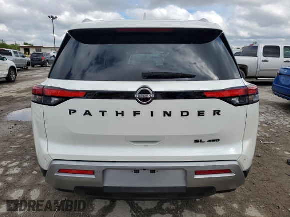 2024 Nissan Pathfinder SL with VIN 5N1DR3CC1RC313807, listed as a Copart auction lot 55822515 with 7,625 mi miles and Salvage title. Bid and sale history available at DreamBid. Image 6.