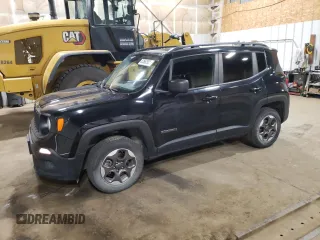 2017 Jeep Renegade Sport z VIN ZACCJBAB8HPG15651, wystawiony jako Copart lot #63562535 z przebiegiem 73 696 mil mil oraz Szkoda całkowita • Salvage title. Historia ofert i sprzedaży dostępna na DreamBid. Obrazek 1.