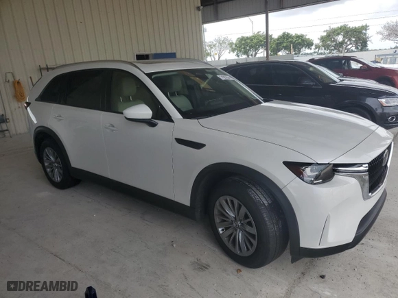2024 Mazda CX-90 3.3 Turbo Preferred Plus with VIN JM3KKCHDXR1112878, listed as a Copart auction lot 74592864 with 8,516 mi miles and Salvage Title. Bid and sale history available at carsss.com. Image 4.