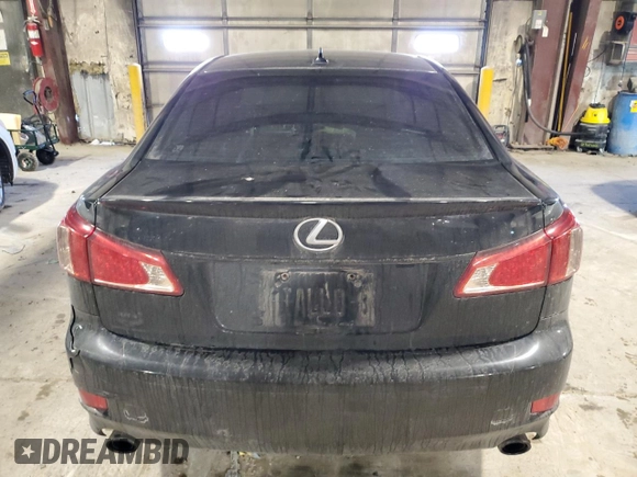 2011 Lexus IS 250 with VIN JTHBF5C22B5148656, listed as a Copart auction lot 46802805 with 167,848 mi miles and Salvage Title. Bid and sale history available at carsss.com. Image 6.