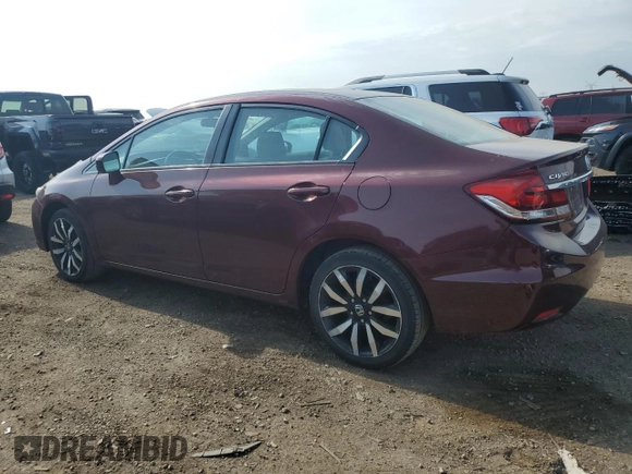 2015 Honda Civic EX-L z VIN 2HGFB2F99FH501447, wystawiony jako Copart lot #54046345 z przebiegiem 116 910 mil mil oraz Szkoda całkowita • Salvage title. Historia ofert i sprzedaży dostępna na DreamBid. Obrazek 2.