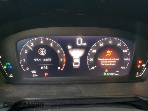 2023 Honda Accord LX with VIN 1HGCY1F28PA043849, listed as a Copart auction lot 44379975 with 49,829 mi miles and Salvage Title. Bid and sale history available at DreamBid. Image 9.