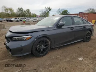 2025 Honda Civic Sport with VIN 2HGFE2F59SH522085, listed as a Copart auction lot 55251655 with 12,276 mi miles and Salvage title. Bid and sale history available at DreamBid. Image 1.