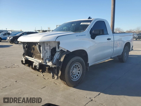 2020 Chevrolet Silverado 1500 Work Truck with VIN 3GCNWAEH9LG214560, listed as a Copart auction lot 86404664 with 122,475 mi miles and Salvage Title. Bid and sale history available at DreamBid. Image 1.