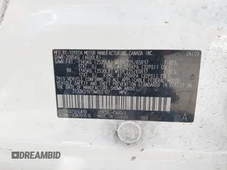 2009 Toyota RAV4 Limited с VIN 2T3ZK31V79W002107, выставлен на аукционе IAAI как лот 42087574 с пробегом 150 230 миль миль и . История ставок и продаж доступна на DreamBid. Изображение 9.