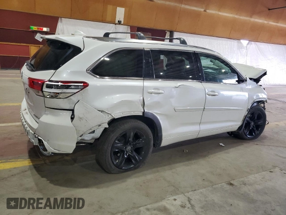 2018 Toyota Highlander Limited with VIN 5TDDZRFH6JS901073, listed as a Copart auction lot 62662115 with Not provided miles and Salvage title. Bid and sale history available at DreamBid. Image 3.